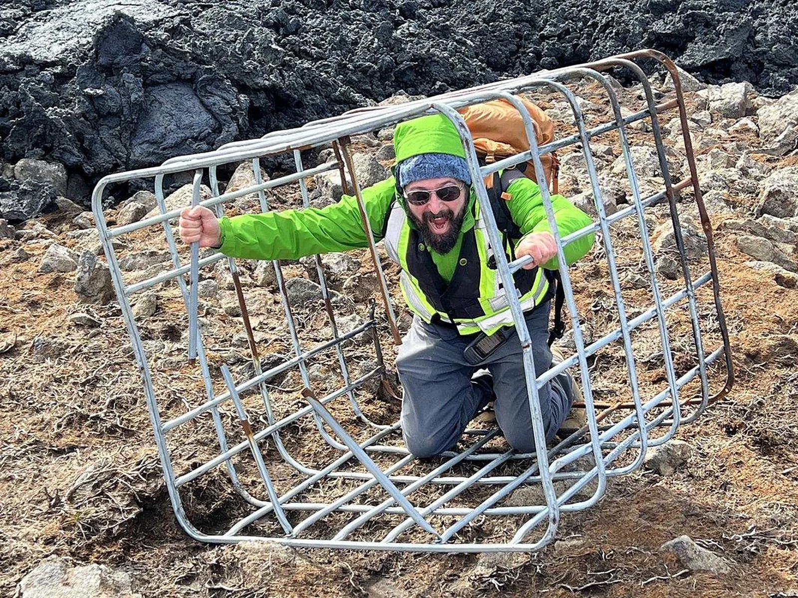 Field safety testing, Fagradalsfjall, Iceland