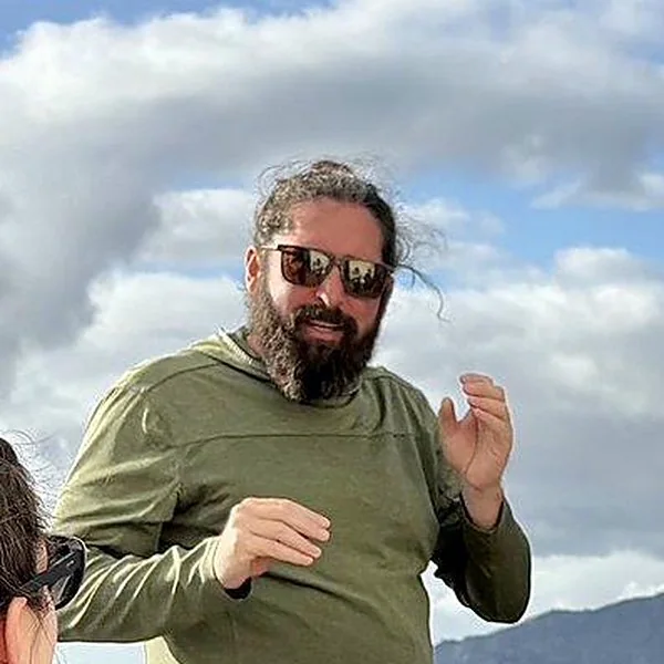 Christopher Hamilton in the field